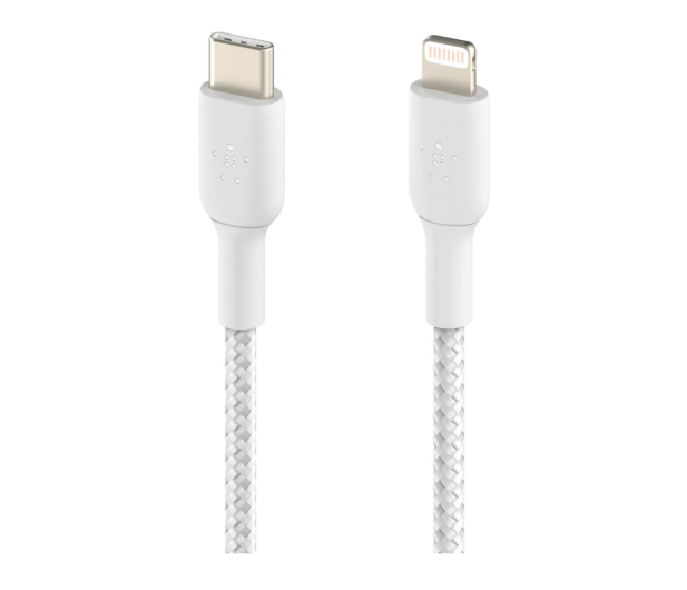 Belkin Kabel USB-C na Lightning, w oplocie, 2m, biały - 1330477 - zdjęcie 2
